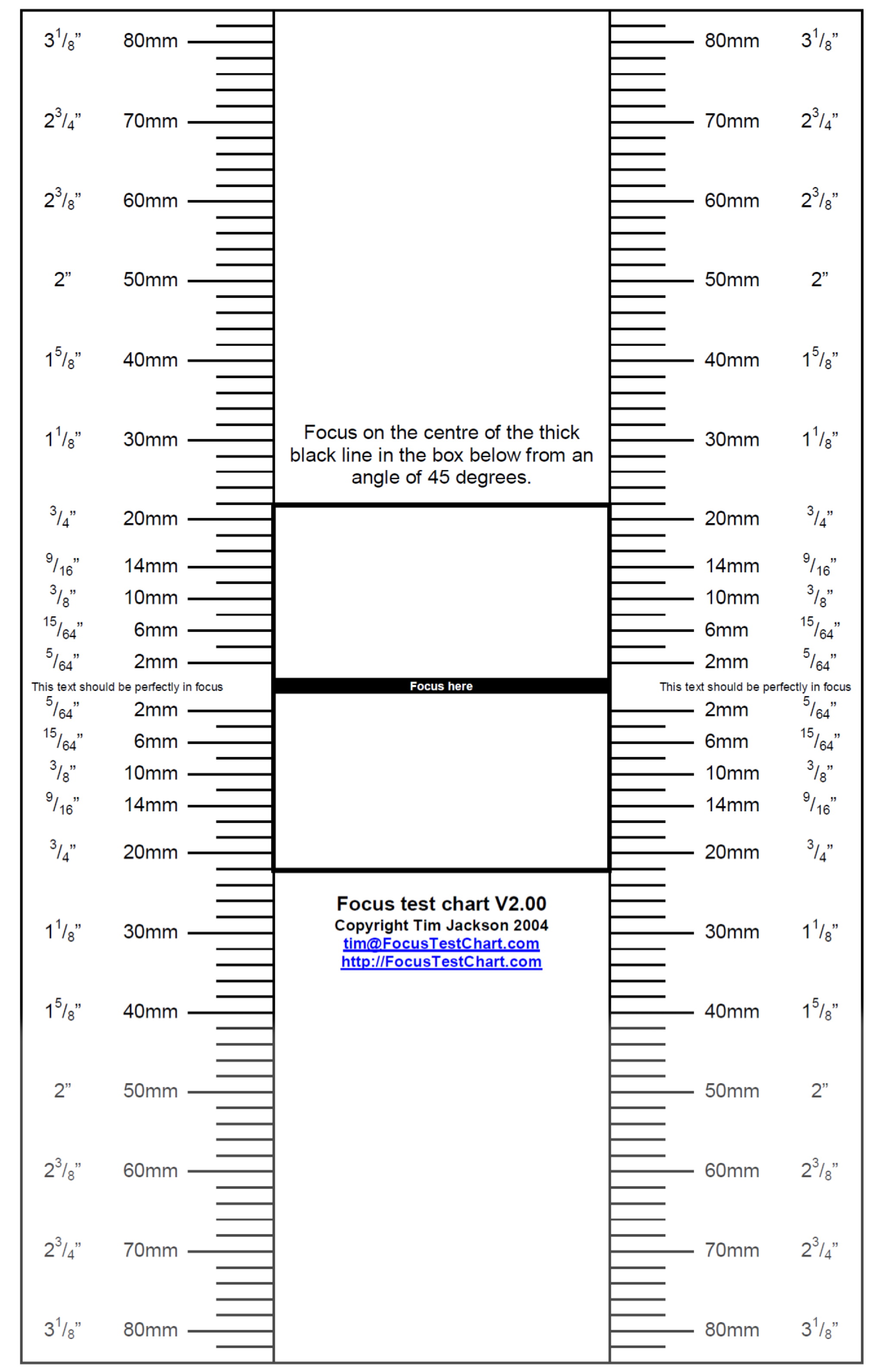 test focus chart pdf
